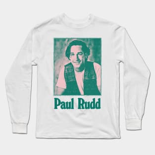 Paul Rudd ∞ 90s Aesthetic Fan Design Long Sleeve T-Shirt